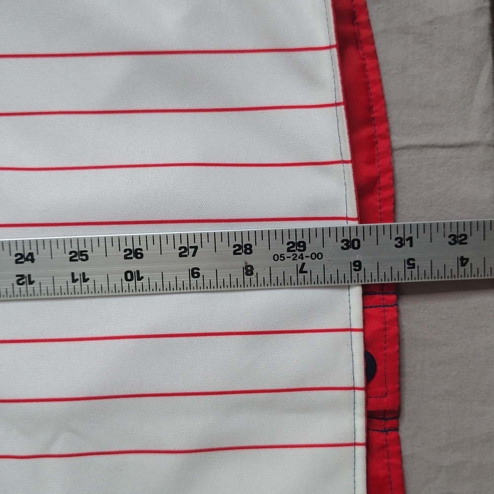 St Louis Cardinals Pin Stripe Baseball Jacket Reversible Spell Out Logo G-III - Picture 10 of 15